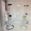 8.5" 5-Arm Percolator Water Pipe With Down Stem and Bowl